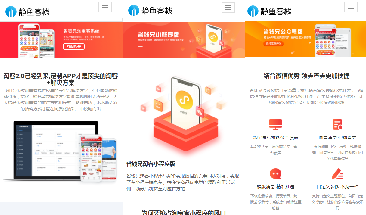 全新cms自适应淘宝客电子商品官网模板2021分享~缩略图