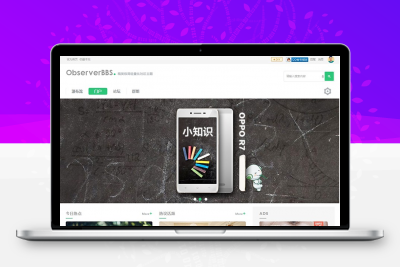 小清新时尚扁平化Light轻量极简dz社区 商业模板GBK缩略图