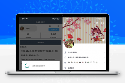 QQ空白资料 一键清空资料 秒变简约大气资料面板 -静鱼客栈缩略图