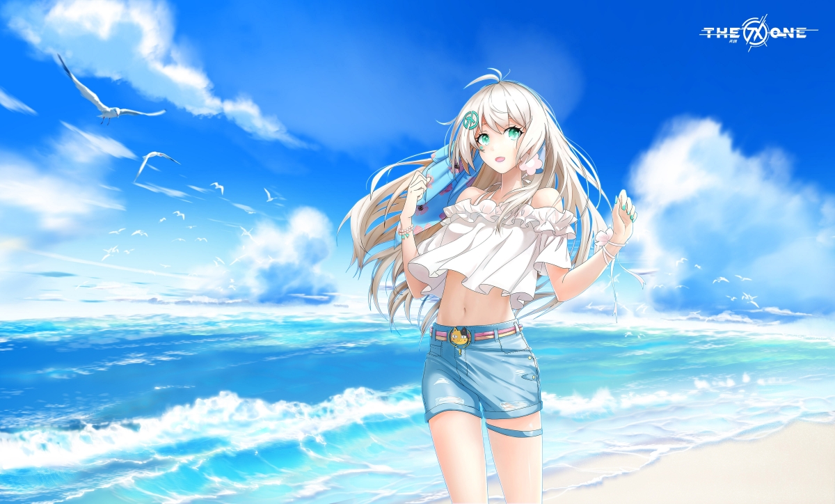 ASUS华硕天选姬夏日祭4k壁纸 海边沙滩动漫美女-静鱼客栈插图 ASUS华硕天选姬夏日祭4k壁纸 海边沙滩动漫美女-静鱼客栈