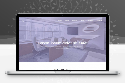 扁平化响应式紫色风格，非常大气简约的IT个人简历网页模板_可做团体介绍模板缩略图