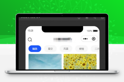 新款微信壁纸小程序源码 自动采集小米缩略图