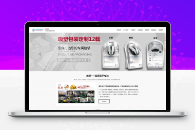 HTML5响应式吸塑包装定制塑胶制品类织梦模板缩略图