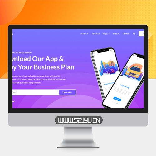 多用途app软件业务介绍官网模板缩略图