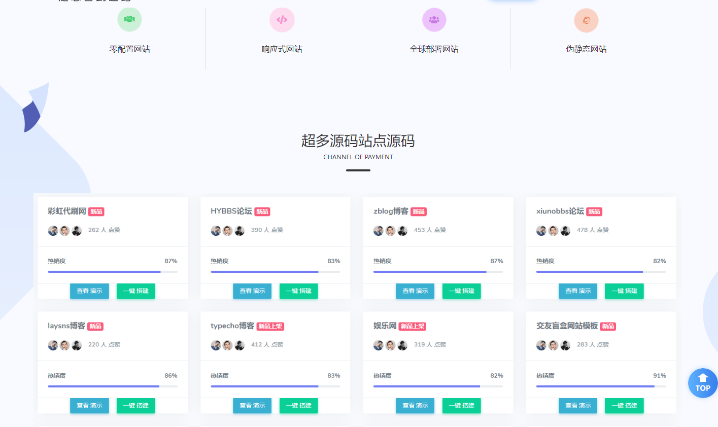 自助建站商城|API分站版网站源码（需要对接主站，主站价格也还行）缩略图